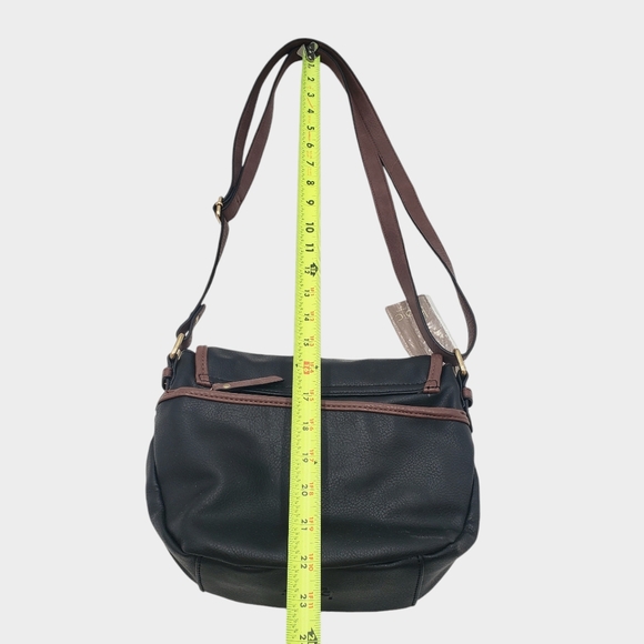 BOC Born Small Shoulder Crossbody Bag Brown Black Adjustable Classic Boho Purse - Picture 10 of 15